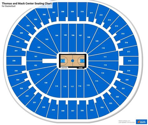 thomas and mack seating chart