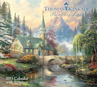 thomas kinkade painter of light 2011 wall calendar Kindle Editon