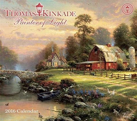 thomas kinkade painter of light 2016 deluxe wall calendar Reader