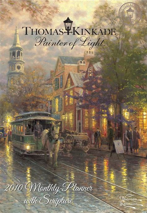 thomas kinkade painter of light with scripture 2010 monthly planner Kindle Editon