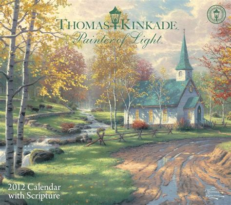 thomas kinkade painter of light with scripture 2012 wall calendar Doc