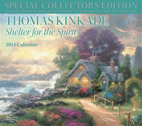 thomas kinkade special collectors edition 2014 deluxe wall calendar shelter for the spirit Reader