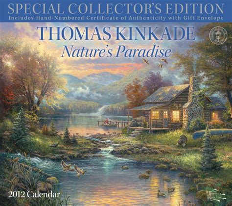 thomas kinkade special collectors edition natures paradise 2012 wall calendar PDF