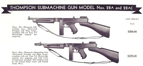 Thompson Submachine Gun Sears Catalog