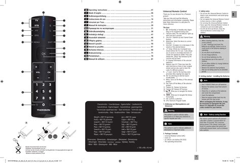 thomson universal remote manual Reader