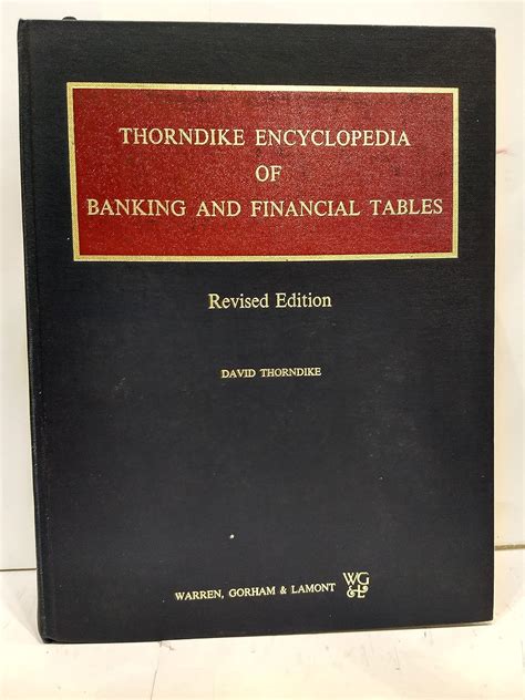 thorndike encyclopedia of banking and financial tables PDF