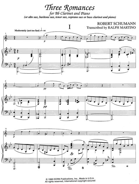 three romances for bb clarinet and piano by robert schumann Doc