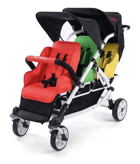 three seat stroller