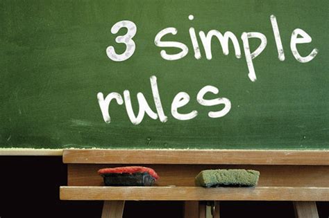 three simple rules three simple rules Kindle Editon