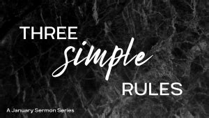 three simple rules three simple rules Kindle Editon