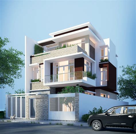 three storey house design