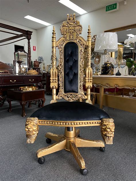 throne desk chair