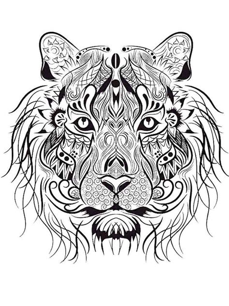 through the eyes of the tiger coloring book for adults PDF