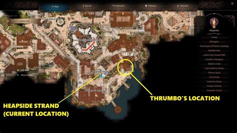 thrumbo down by the beach location bg3