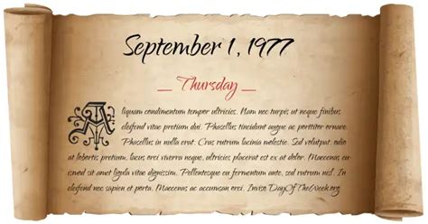 thursday september 1 1977 Doc