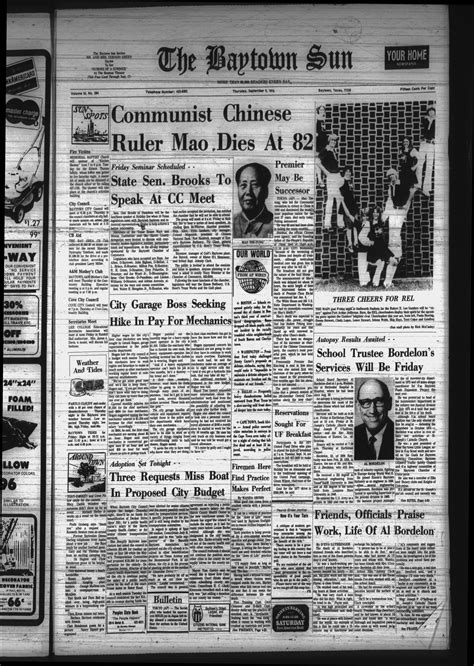 thursday september 9 1976 Reader