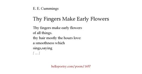 thy fingers make early flowers Songs Poem by e e cummings Music by Celius Dougherty