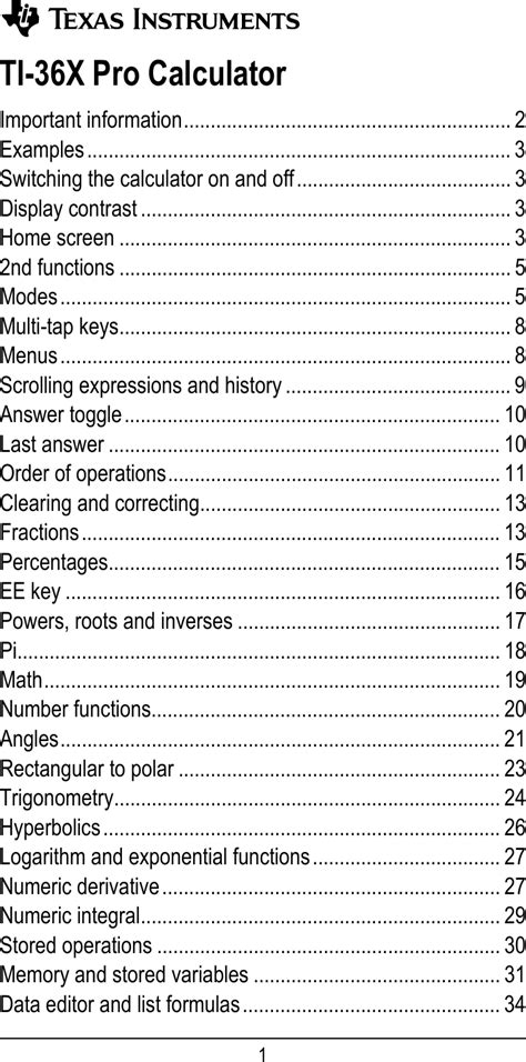 ti 36x user guide Reader