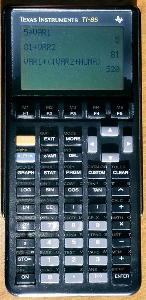 ti 85 calculator manual PDF