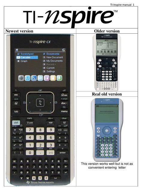 ti nspire instruction manual PDF