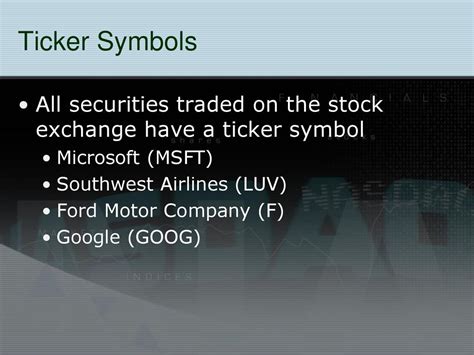 ticker symbol for microsoft