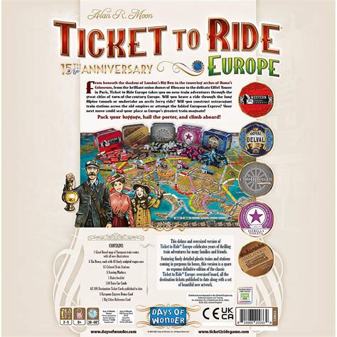 ticket to ride europe 15th anniversary