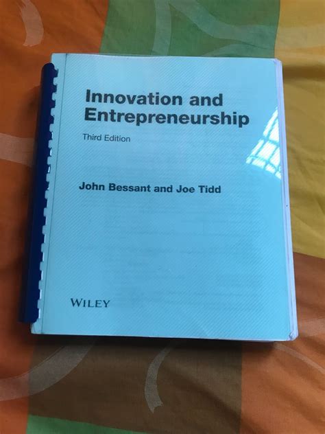 tidd bessant innovation and entrepreneurship Reader