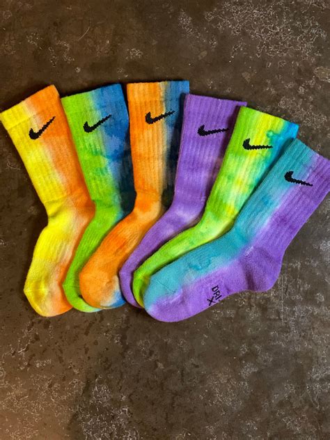 tie dye Nike socks