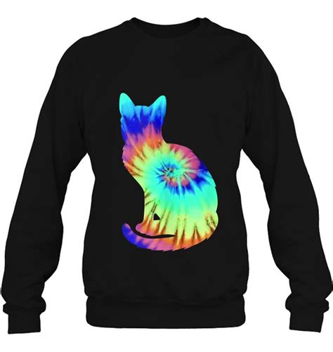 tie dye cat sweatshirt