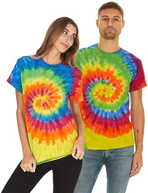 tie dye colored shirts