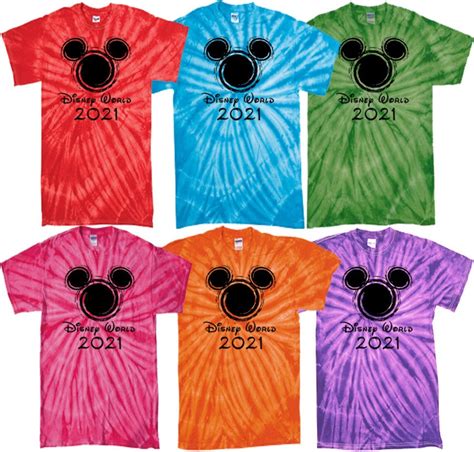 tie dye disney shirts