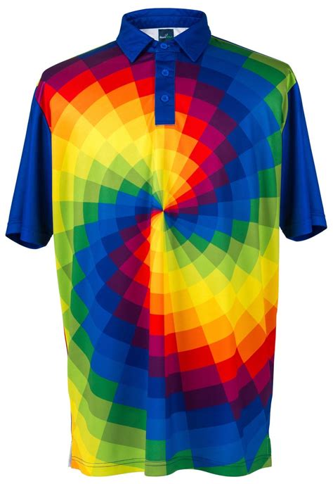 tie dye golf shirt