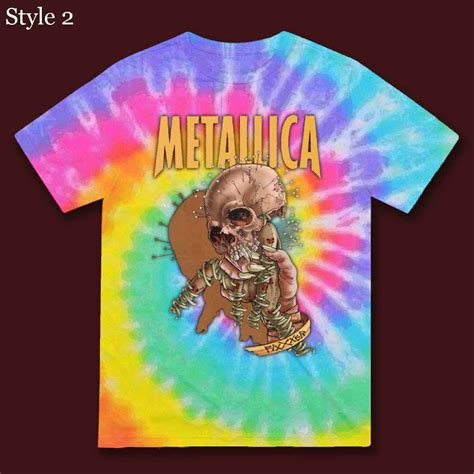 tie dye metallica shirt