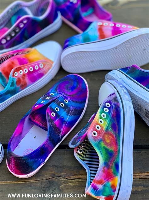 tie-dye shoes