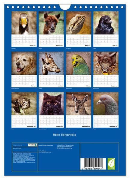 tierportraits besonderen wandkalender 2016 hoch PDF