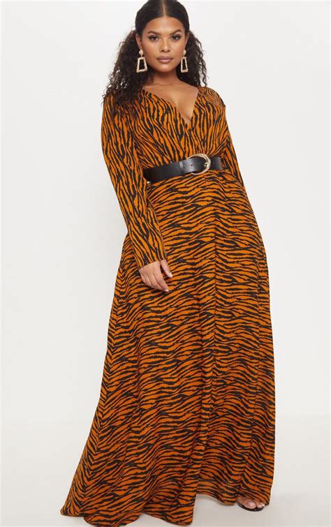 tiger print dress