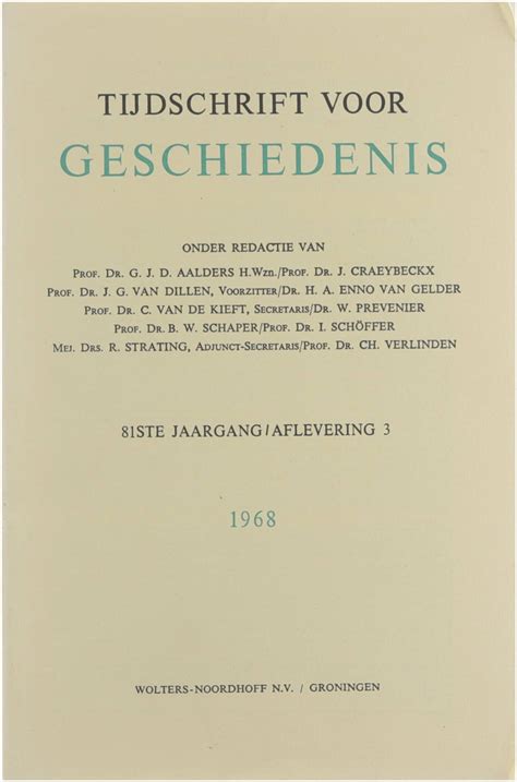 tijdschrift voor geschiedenis aflevering 3 76ste jaargang Doc