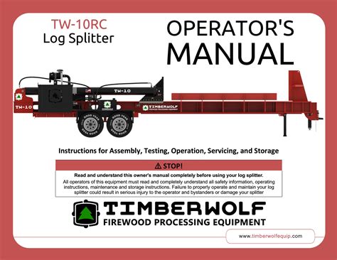 timberwolf coyote operator manual Kindle Editon