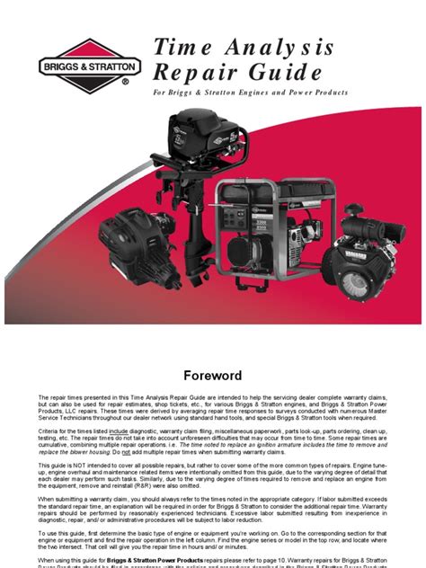 time analysis repair guide small engine discount PDF