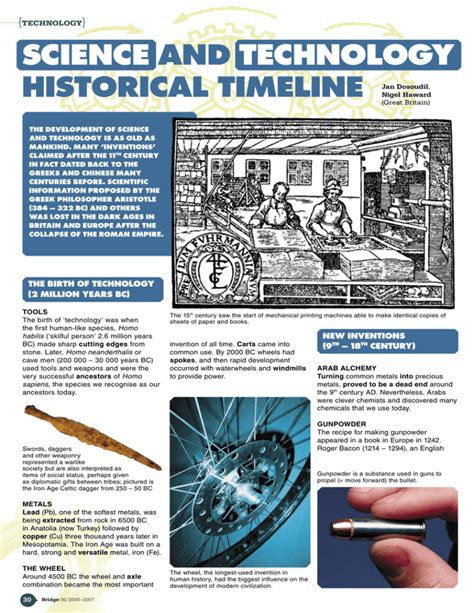 timeline science and technology pdf Epub