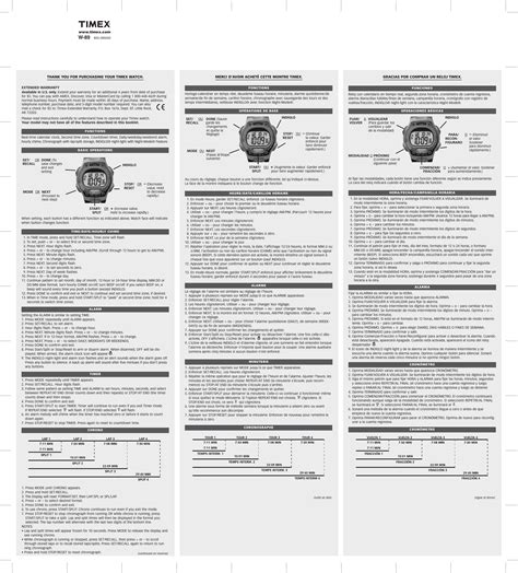 timex ironman manual pdf Doc