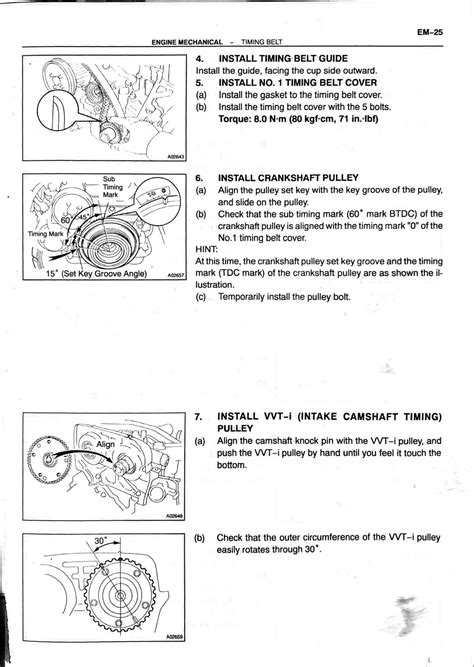 timing belt replacement service manual Doc