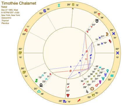Timothee Chalamet Astro Chart