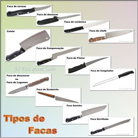 tipos de facas