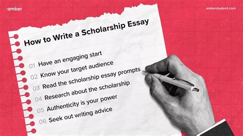 tips for writing scholarship essays Epub