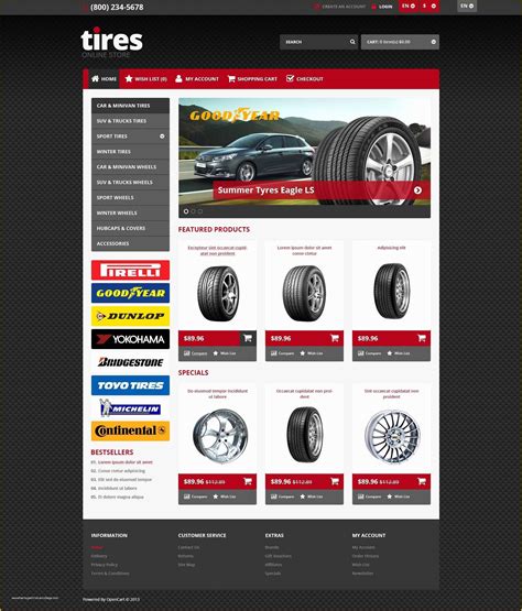 Tire Website Template