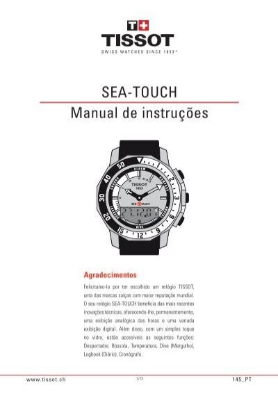 tissot sea touch manual en espaol Kindle Editon
