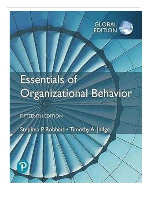 title organizational behavior 15th edition PDF