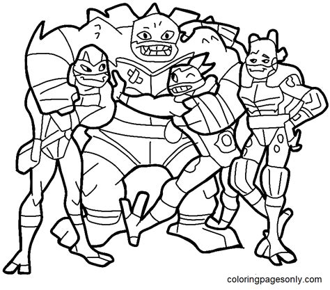 tmnt riserise coloring pages