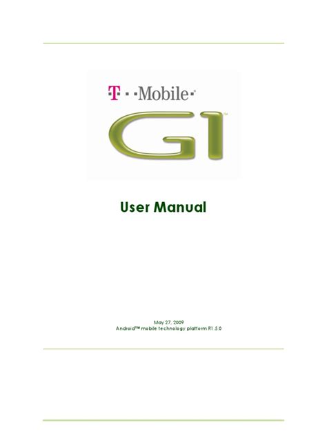 tmobile g1 manual pdf PDF